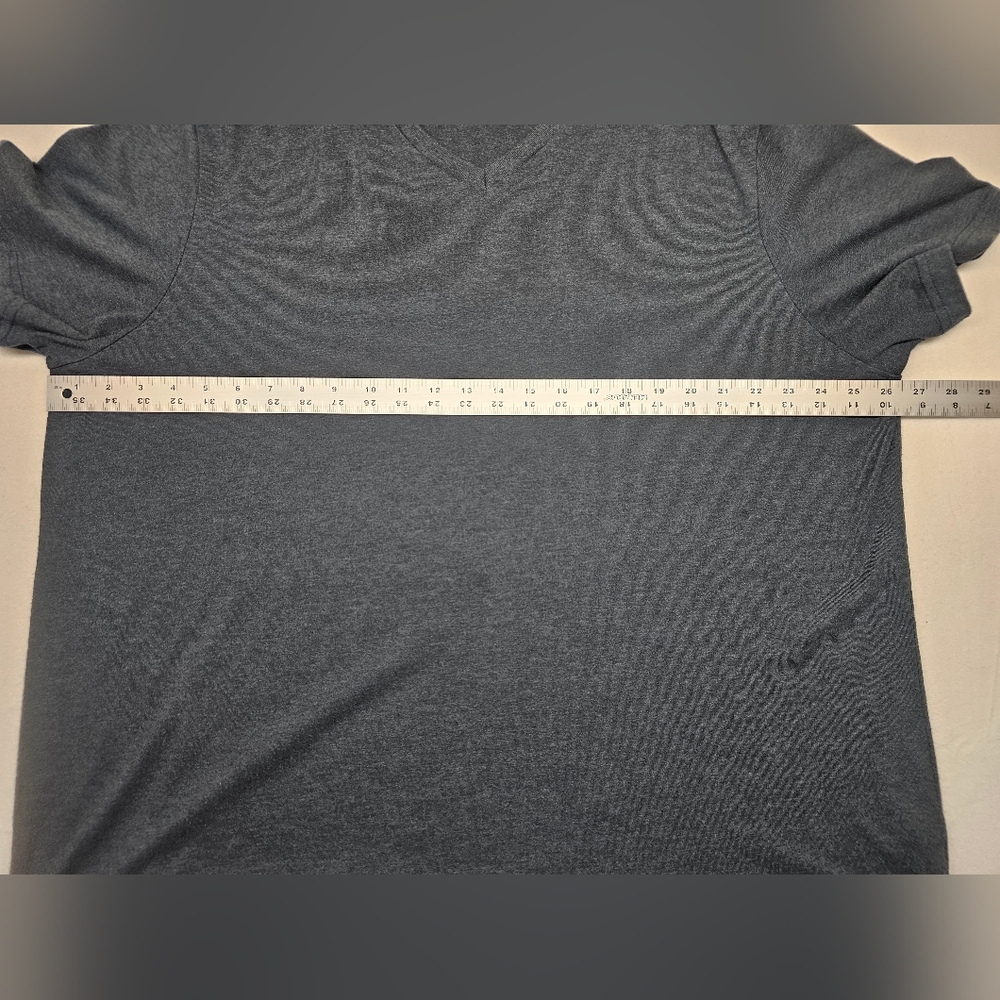 UNTUCKit Mens XXX Large V Neck T Shirt Gray Casual Short Sleeve Tee - Picture 4 of 5
